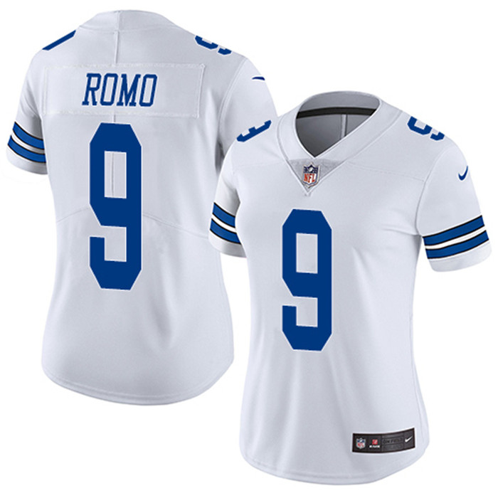  Cowboys 9 Tony Romo White Women Vapor Untouchable Limited Jersey