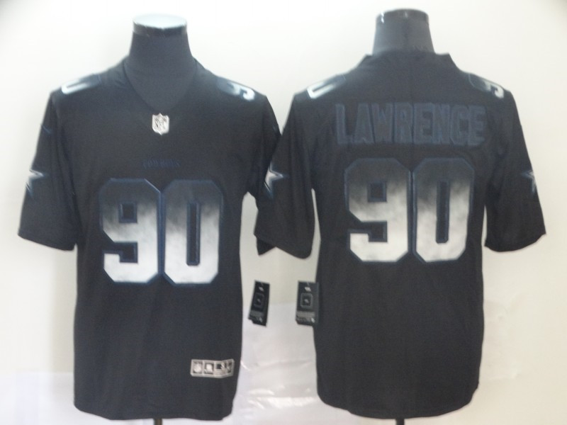 Nike Cowboys 90 DeMarcus Lawrence Black Arch Smoke Vapor Untouchable Limited Jersey