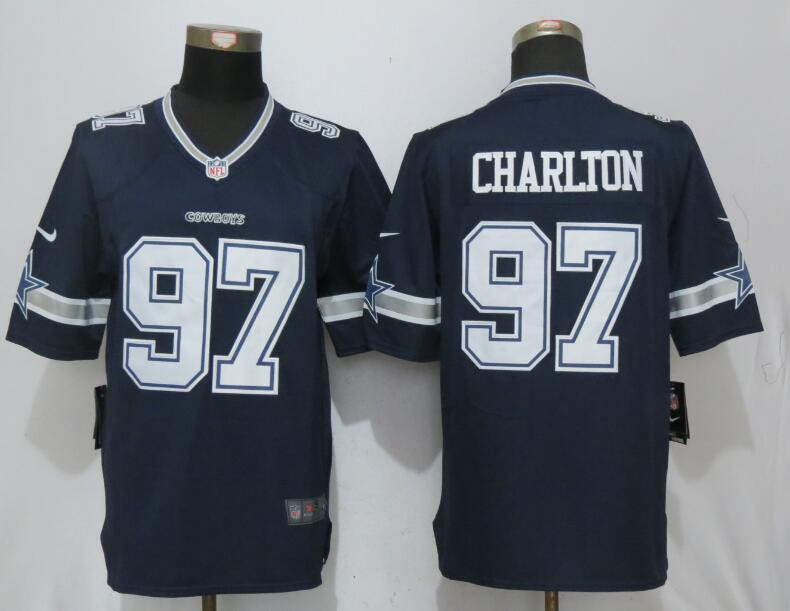  Cowboys 97 Taco Charlton Navy Limited Jersey