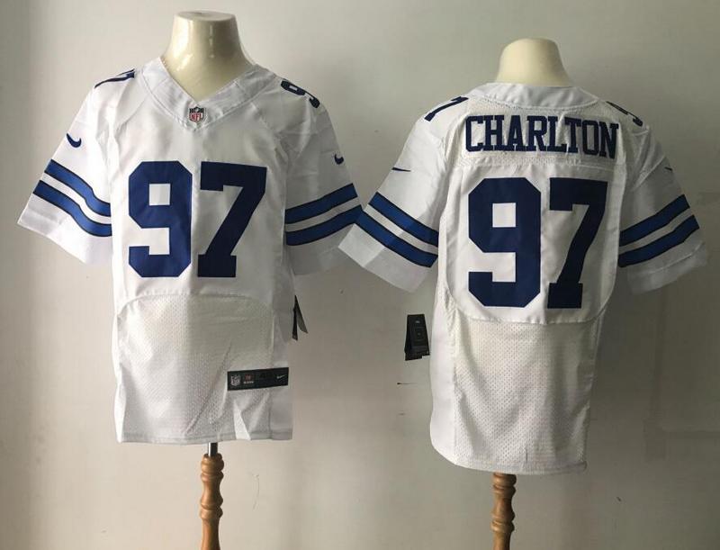  Dallas Cowboys 97 Taco Charlton Elite White NFL Jersey