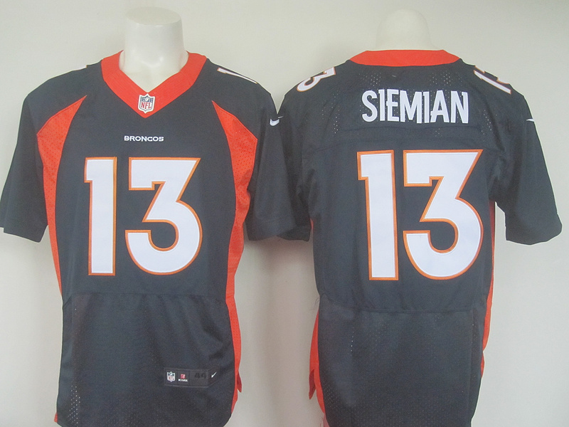  Denver Broncos 13 Trevor Siemian Navy Blue Alternate Men Stitched NFL New Elite Jersey