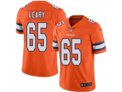  Denver Broncos 65 Ronald Leary Elite Orange Rush NFL Jersey