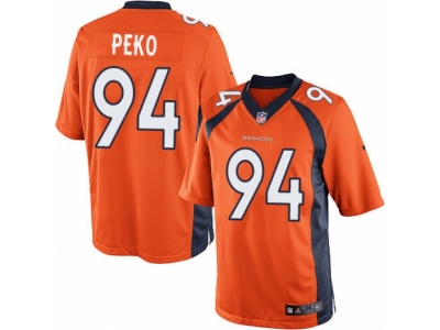  Denver Broncos 94 Domata Peko Limited Orange Team Color NFL Jersey