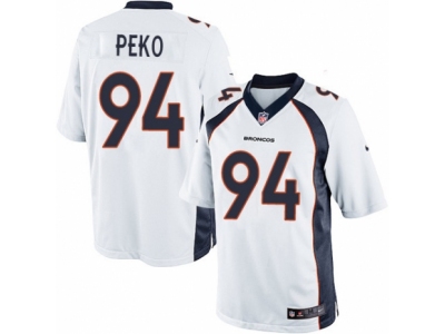  Denver Broncos 94 Domata Peko Limited White NFL Jersey