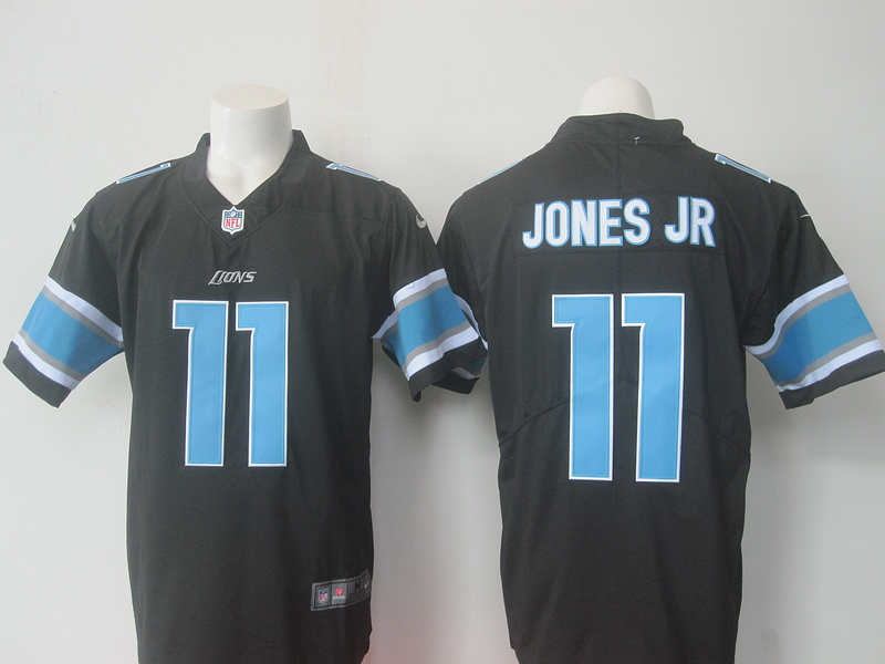  Detroit Lions 11 Marvin Jones Jr Limited Black Rush NFL Jersey