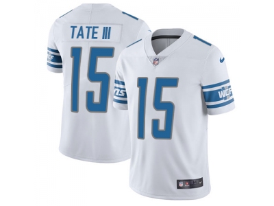  Detroit Lions 15 Golden Tate III White Men Stitched NFL Limited Jersey