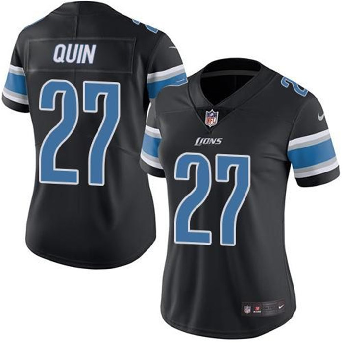  Detroit Lions 27 Glover Quin Black Color Rush Limited Jersey