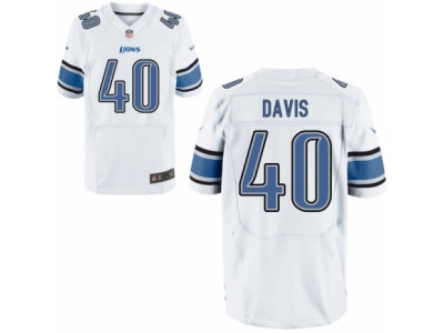  Detroit Lions 40 Jarrad Davis Elite White NFL Jersey