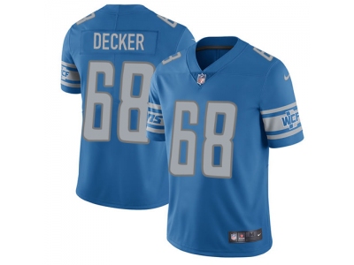  Detroit Lions 68 Taylor Decker Blue Team Color Men Stitched NFL Limited Jersey