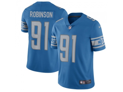  Detroit Lions 91 AShawn Robinson Blue Team Color Men Stitched NFL Limited Jersey