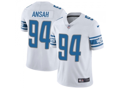  Detroit Lions 94 Ziggy Ansah White Men Stitched NFL Limited Jersey