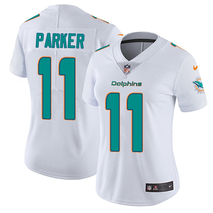  Dolphins 11 DeVante Parker White Women Vapor Untouchable Limited Jersey