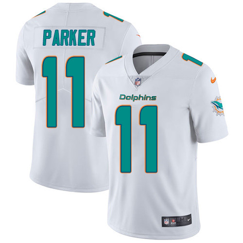  Dolphins 11 Devante Parker White Vapor Untouchable Player Limited Jersey