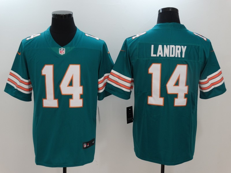  Dolphins 14 Jarvis Landry Teal Vapor Untouchable Player Limited Jersey
