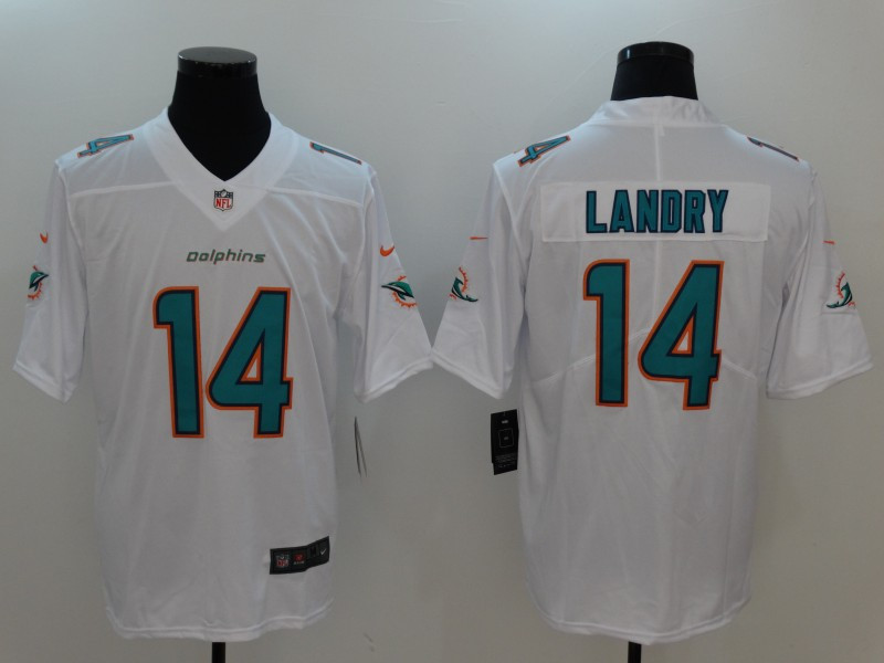  Dolphins 14 Jarvis Landry White Vapor Untouchable Player Limited Jersey