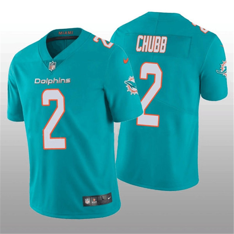 Nike Dolphins 2 Bradley Chubb Aqua Vapor Untouchable Limited Jersey