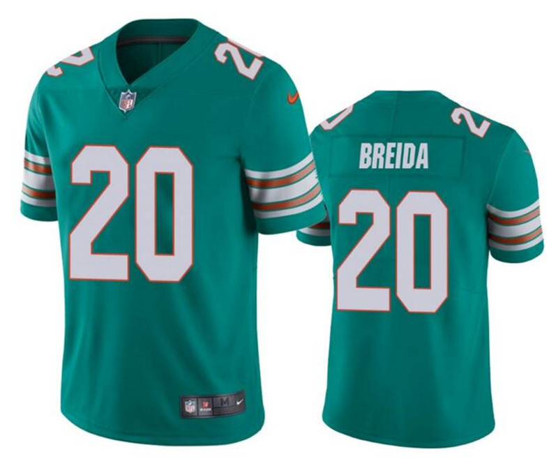 Nike Dolphins 20 Matt Breida Aque Throwback Vapor Untouchable Limited Jersey