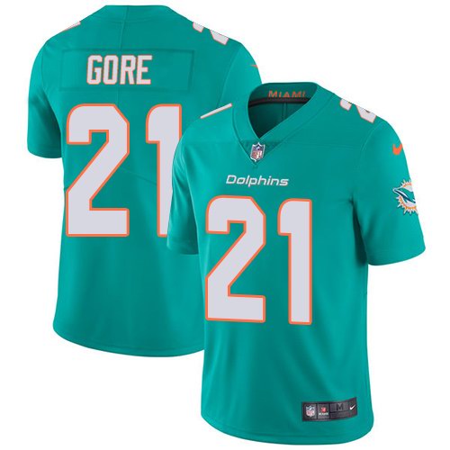  Dolphins 21 Frank Gore Aqua Vapor Untouchable Limited Jersey