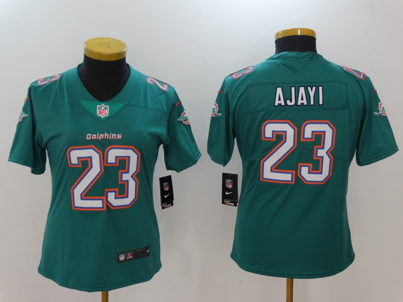  Dolphins 23 Jay Ajayi Aqua Women Vapor Untouchable Player Limited Jersey