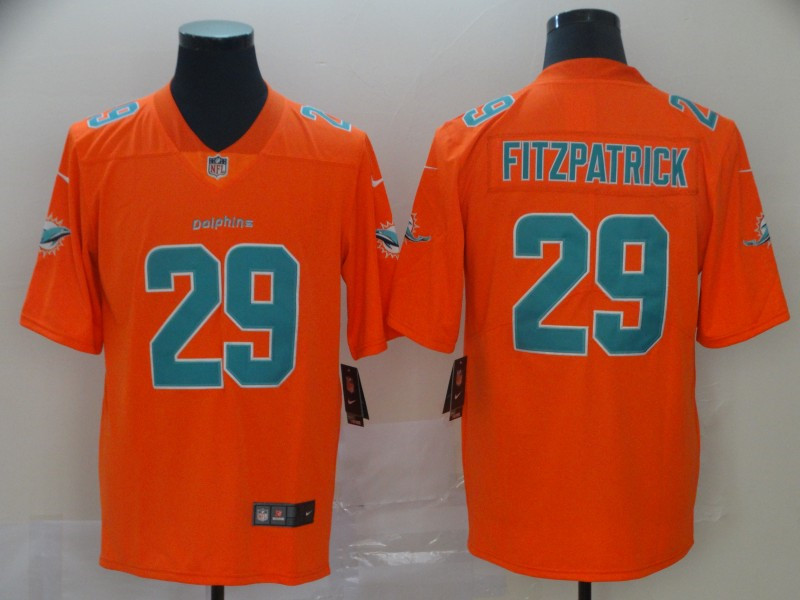 Nike Dolphins 29 Minkah Fitzpatrick Orange Inverted Legend Limited Jersey