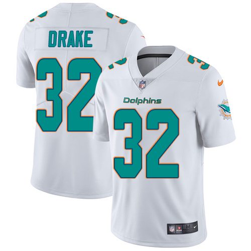  Dolphins 32 Kenyan Drake White Vapor Untouchable Limited Jersey