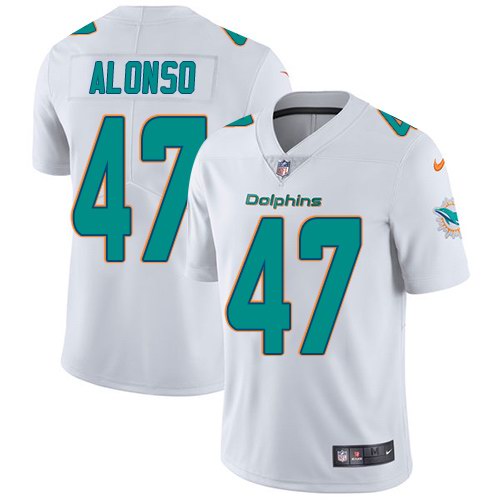  Dolphins 47 Kiko Alonso White Vapor Untouchable Limited Jersey