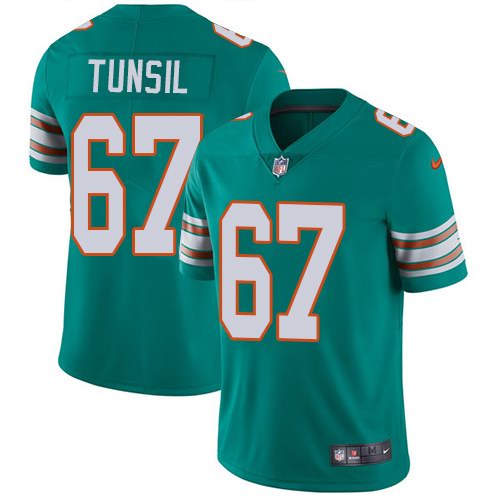  Dolphins 67 Laremy Tunsil Aqua Throwback Vapor Untouchable Limited Jersey