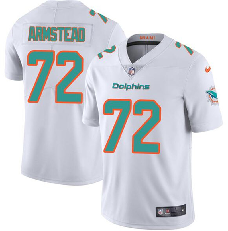 Nike Dolphins 72 Terron Armstead White Vapor Limited Jersey