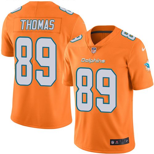  Dolphins 89 Julius Thomas Orange Vapor Untouchable Limited Jersey