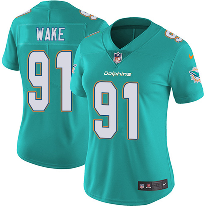  Dolphins 91 Cameron Aqua Women Vapor Untouchable Limited Jersey