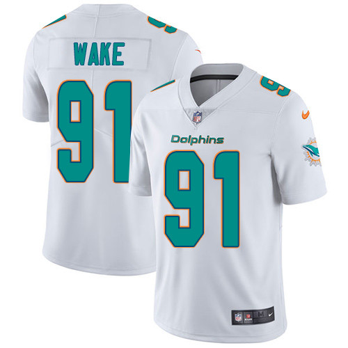  Dolphins 91 Cameron Wake White Vapor Untouchable Player Limited Jersey