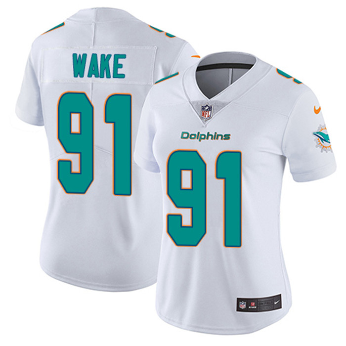  Dolphins 91 Cameron White Women Vapor Untouchable Limited Jersey