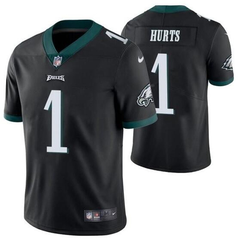 Nike Eagles 1 Jalen Hurts Black Vapor Untouchable Limited Jersey