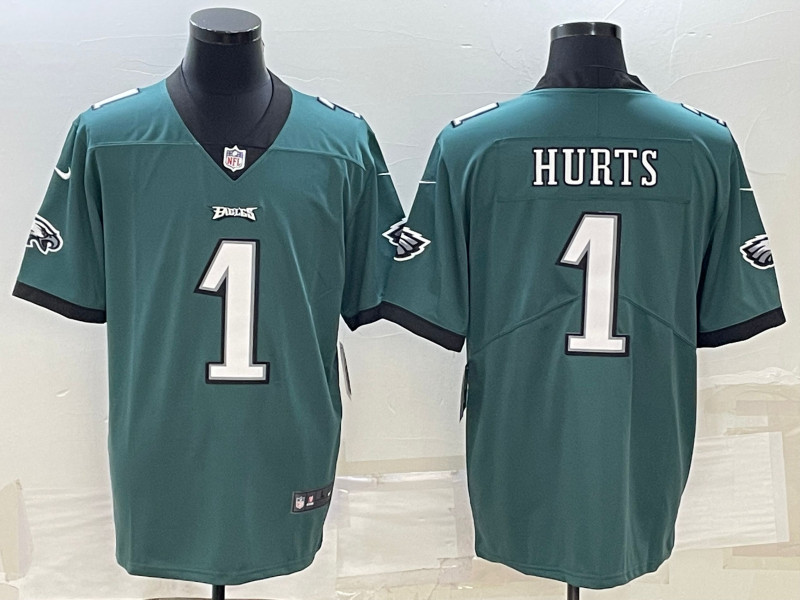 Nike Eagles 1 Jalen Hurts Green Vapor Untouchable Jersey