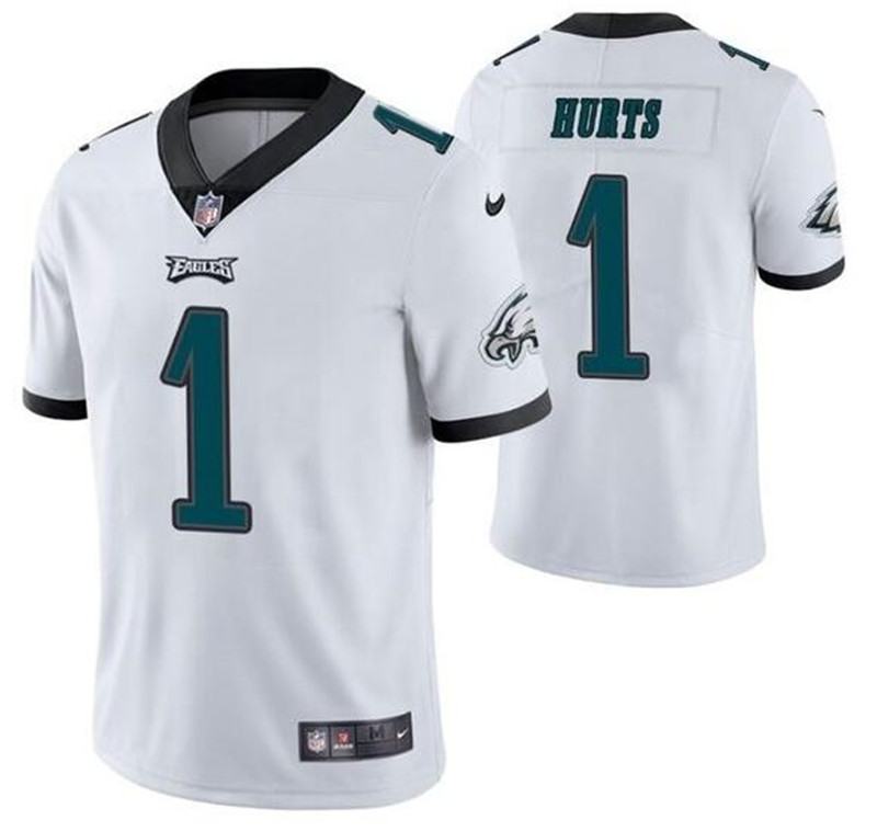 Nike Eagles 1 Jalen Hurts White Vapor Untouchable Limited Jersey