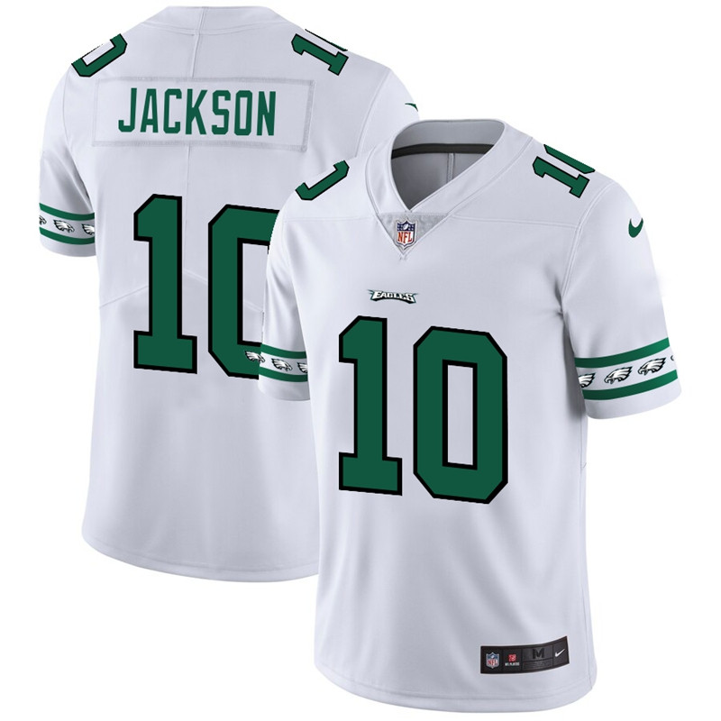 Nike Eagles 10 DeSean Jackson White Team Logos Fashion Vapor Limited Jersey