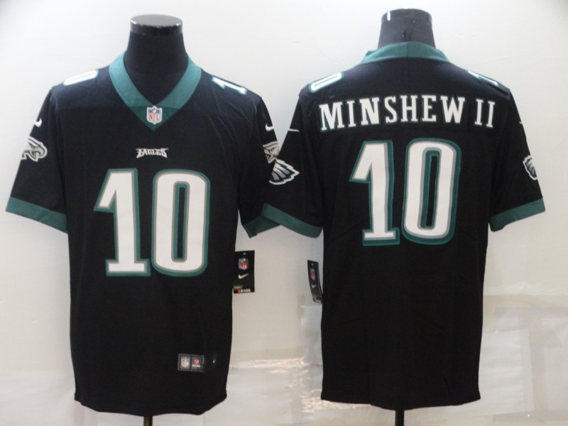 Nike Eagles 10 Gardner Minshew II Black Vapor Untouchable Limited Jersey