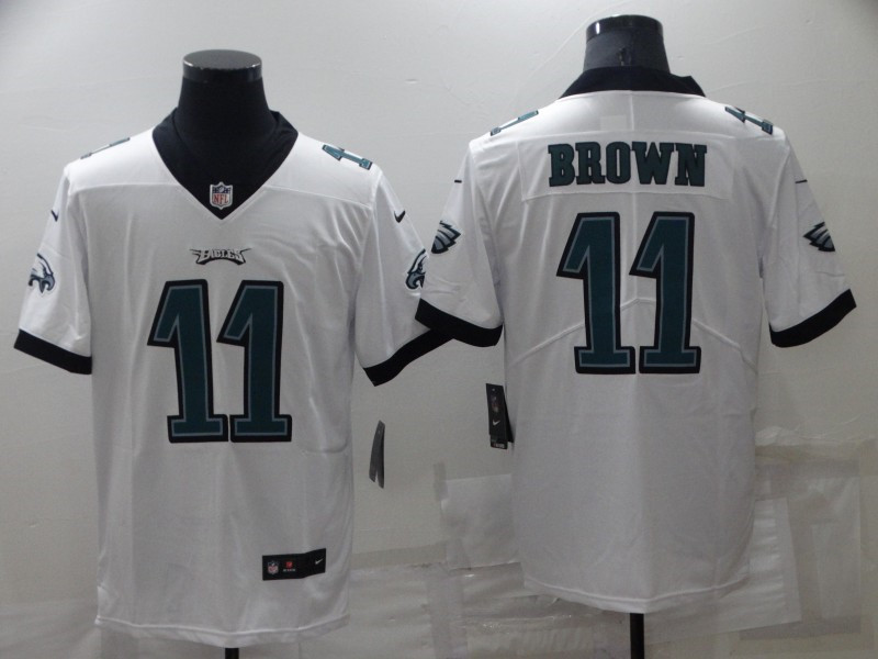 Nike Eagles 11 A. J. Brown White 2022 NFL Draft Vapor Untouchable Limited Jersey