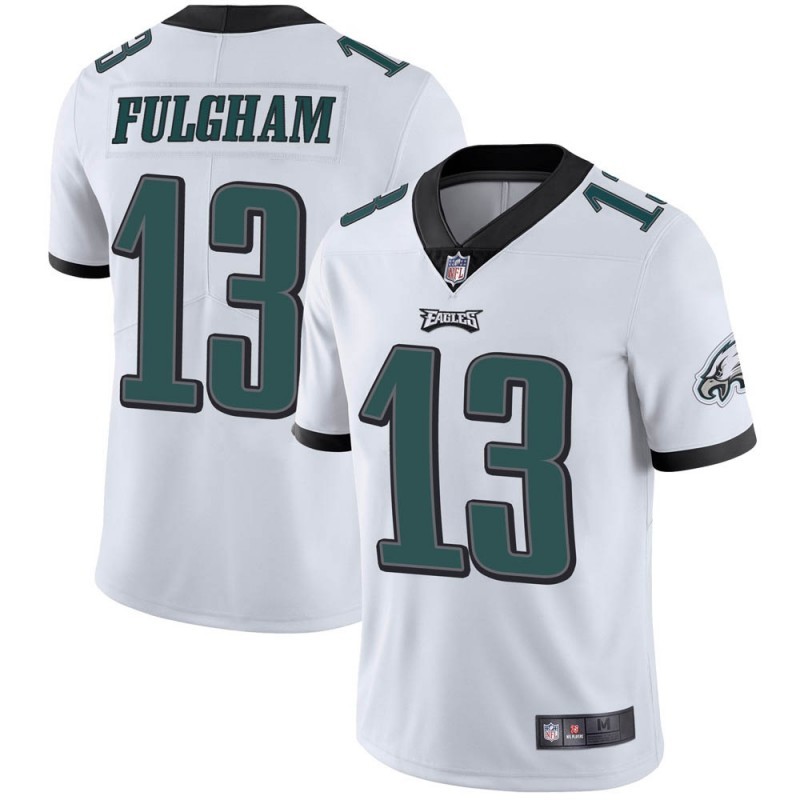 Nike Eagles 13 Travis Fulgham White Vapor Untouchable Limited Jersey