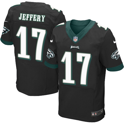  Eagles 17 Alshon Jeffery Black Elite Jersey