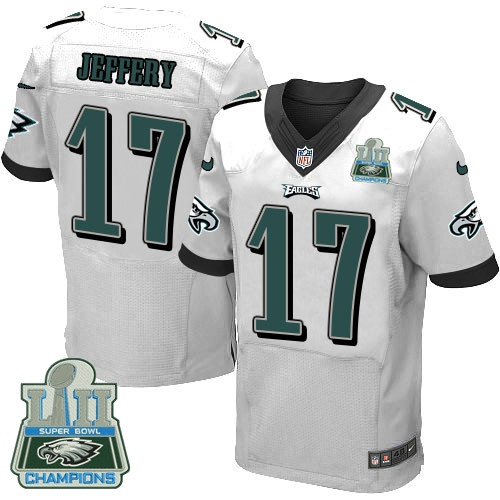  Eagles 17 Alshon Jeffery White 2018 Super Bowl Champions Elite Jersey