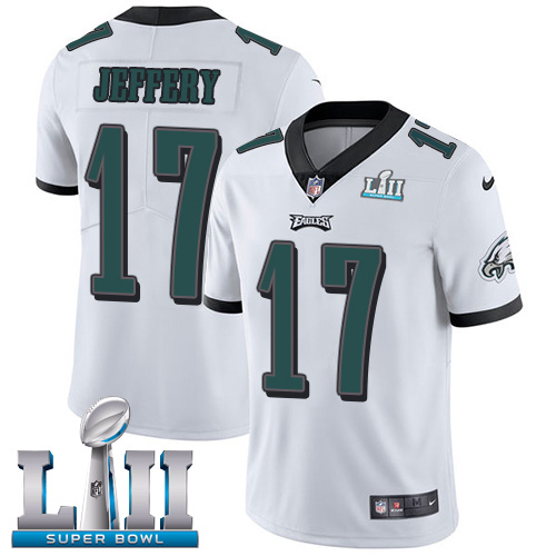  Eagles 17 Alshon Jeffery White 2018 Super Bowl LII Vapor Untouchable Player Limited Jersey