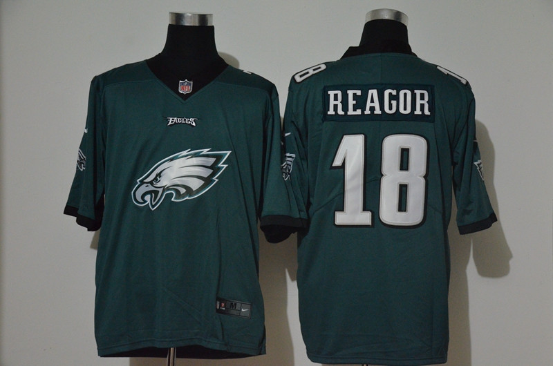 Nike Eagles 18 Jalen Reagor Green Team Big Logo Vapor Untouchable Limited Jersey