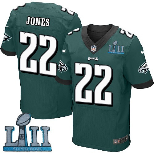  Eagles 22 Sidney Jones Green 2018 Super Bowl LII Elite Jersey