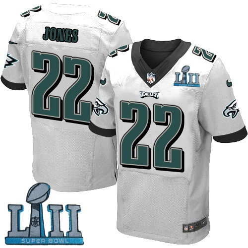  Eagles 22 Sidney Jones White 2018 Super Bowl LII Elite Jersey