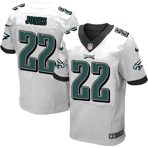  Eagles 22 Sidney Jones White Elite Jersey