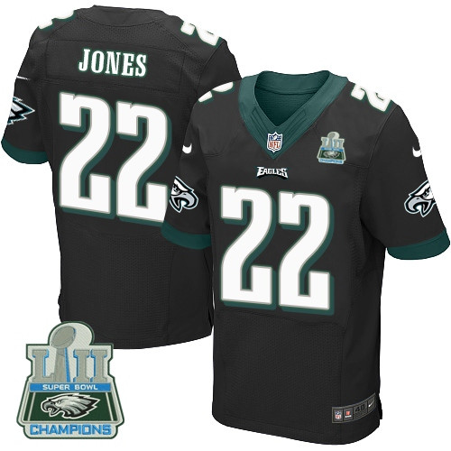  Eagles 22 Sydney Jones Black 2018 Super Bowl Champions Elite Jersey