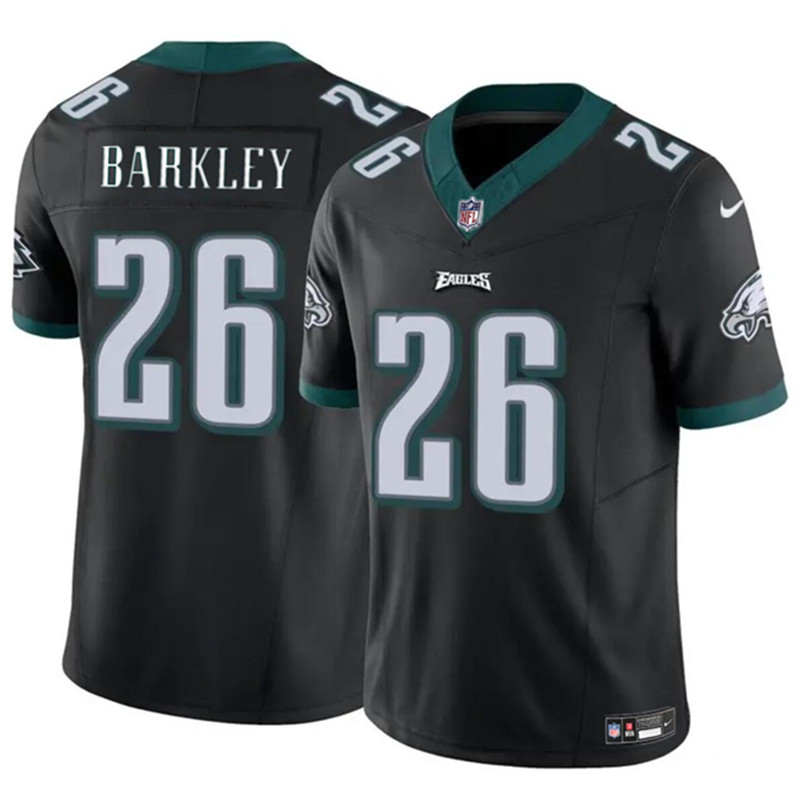 Nike Eagles 26 Saquon Barkley Black Vapor Untouchable Limited Jersey