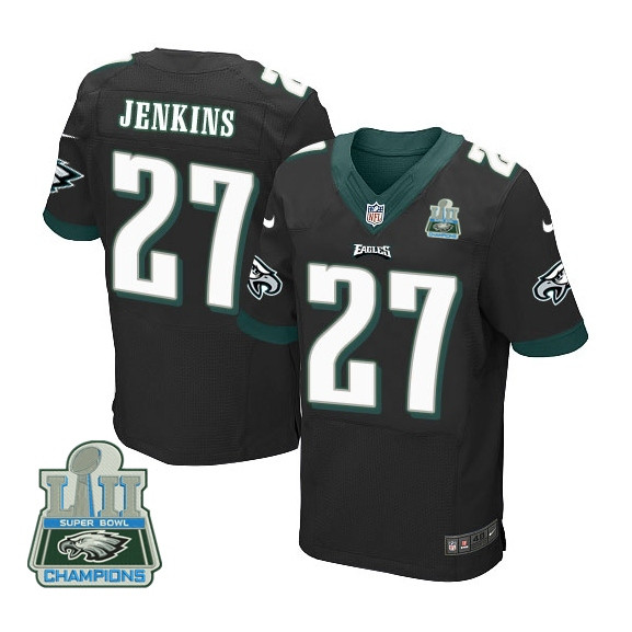  Eagles 27 Malcolm Jenkins Black 2018 Super Bowl Champions Elite Jersey