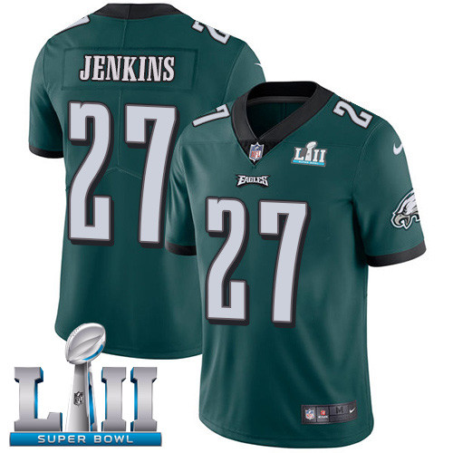  Eagles 27 Malcolm Jenkins Green 2018 Super Bowl LII Vapor Untouchable Player Limited Jersey